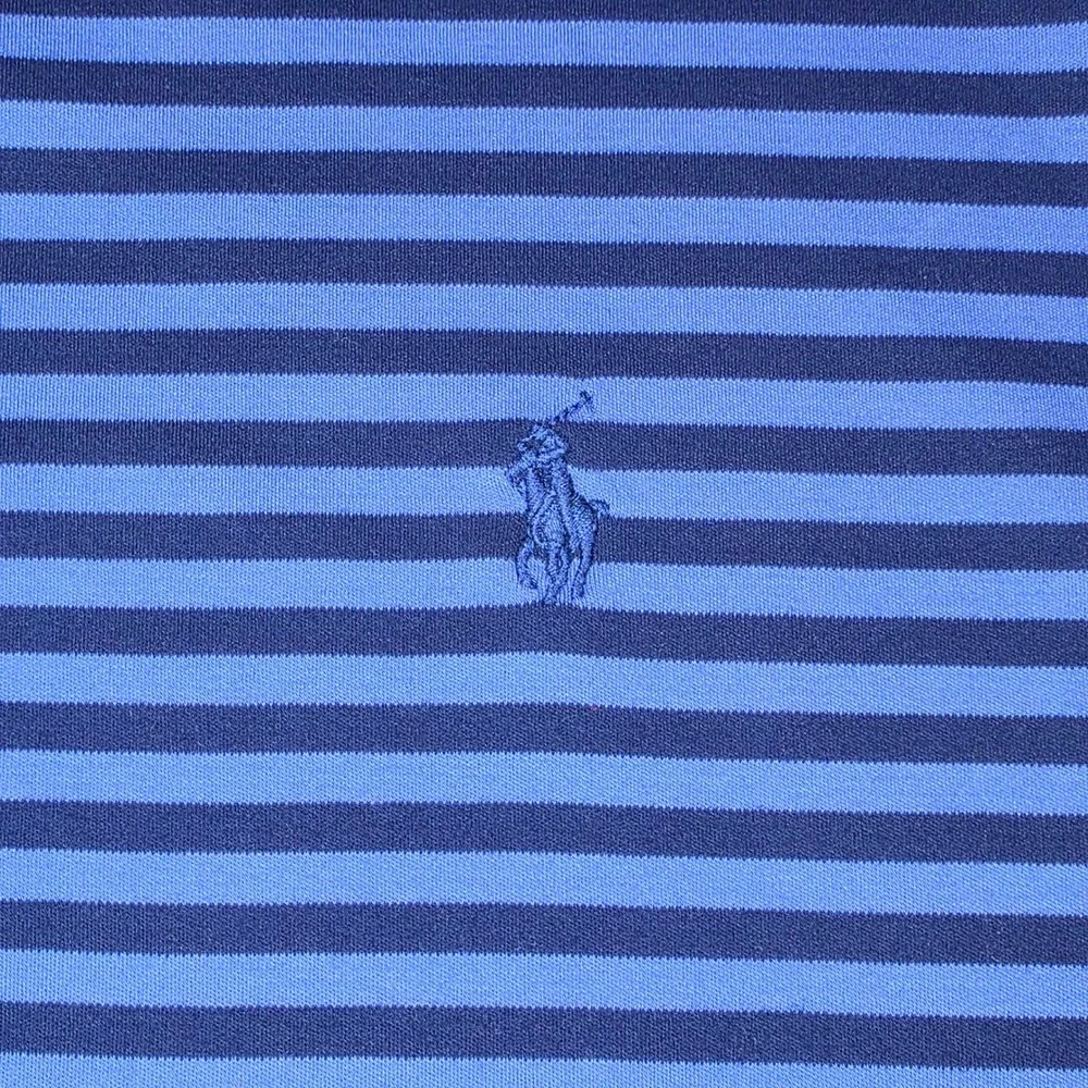 Polo Ralph Lauren Pima Soft Touch Polo Mens XXL Blue Navy Striped Short Sleeve